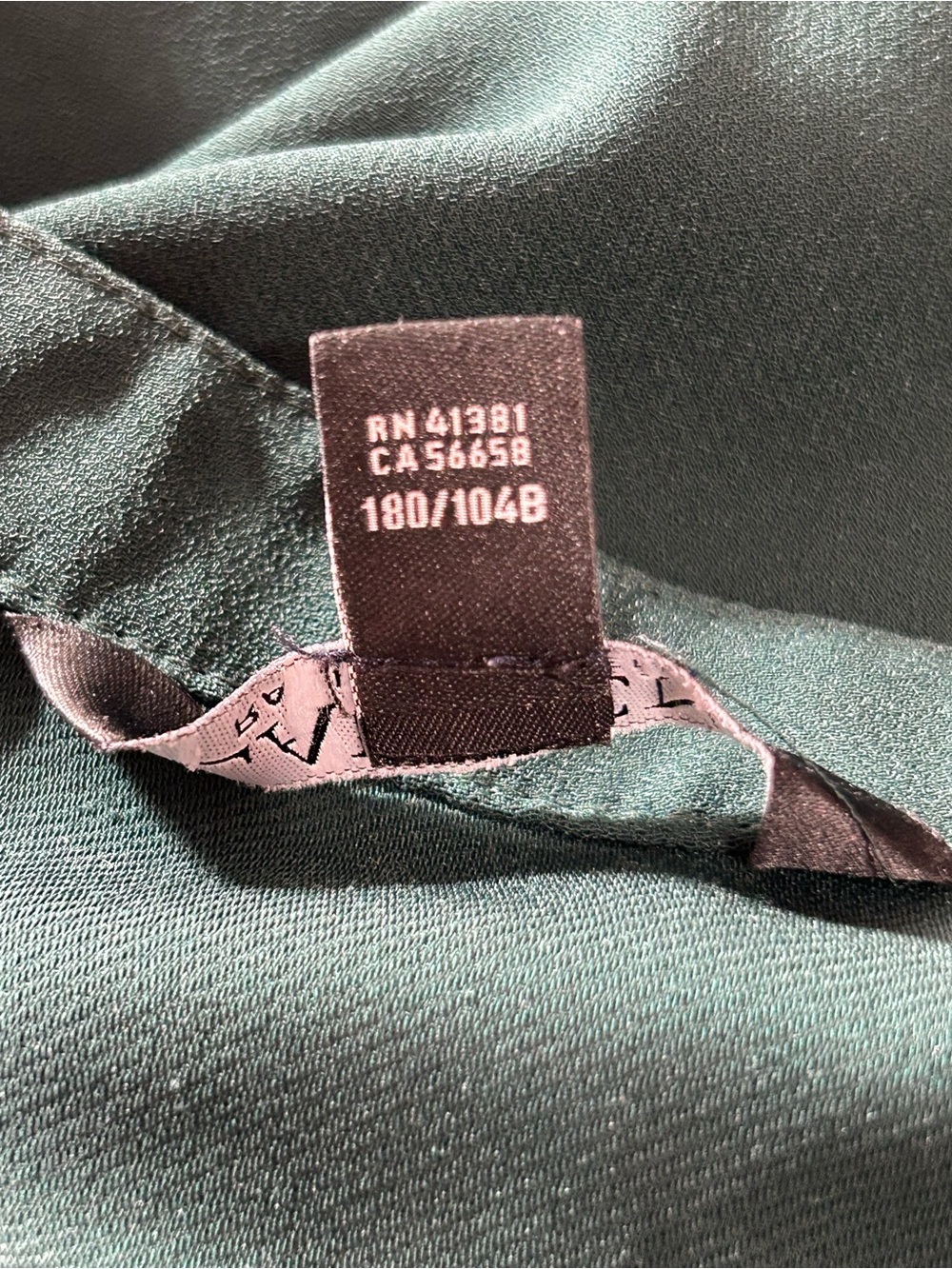 Lauren Ralph Lauren Women’s 2X Hunter Green Buckle Keyhole Blouse Long Sleeve - Picture 4 of 8